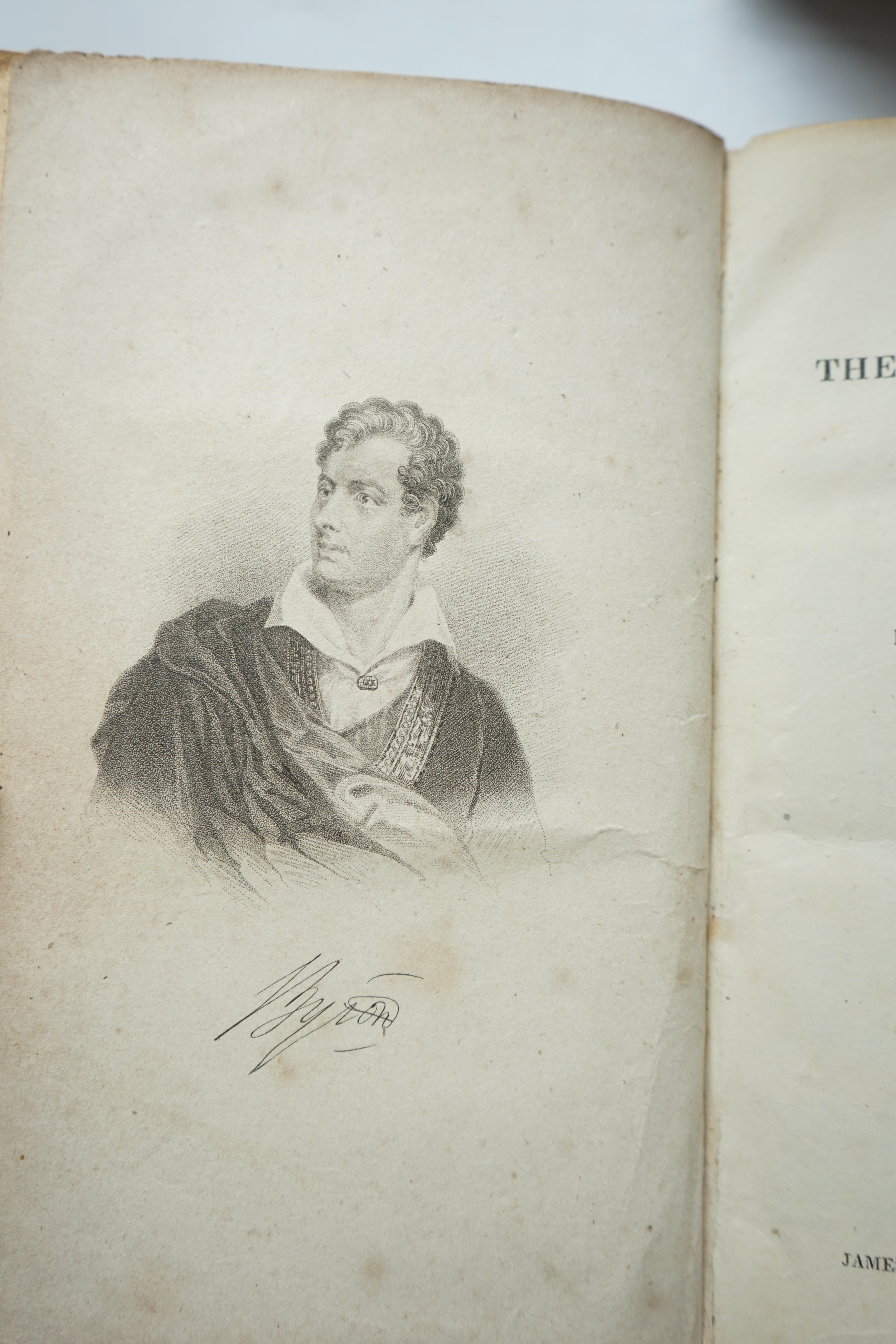 Clinton, George - Memoirs of the Life and Writings of Lord Byron, calf rebacked, 1832; The Poetical Works of Lord Byron with life engravings in steel, (The Landscape Edition of Poets), Gall & Inglis, nd; Dallas, R.C - Co